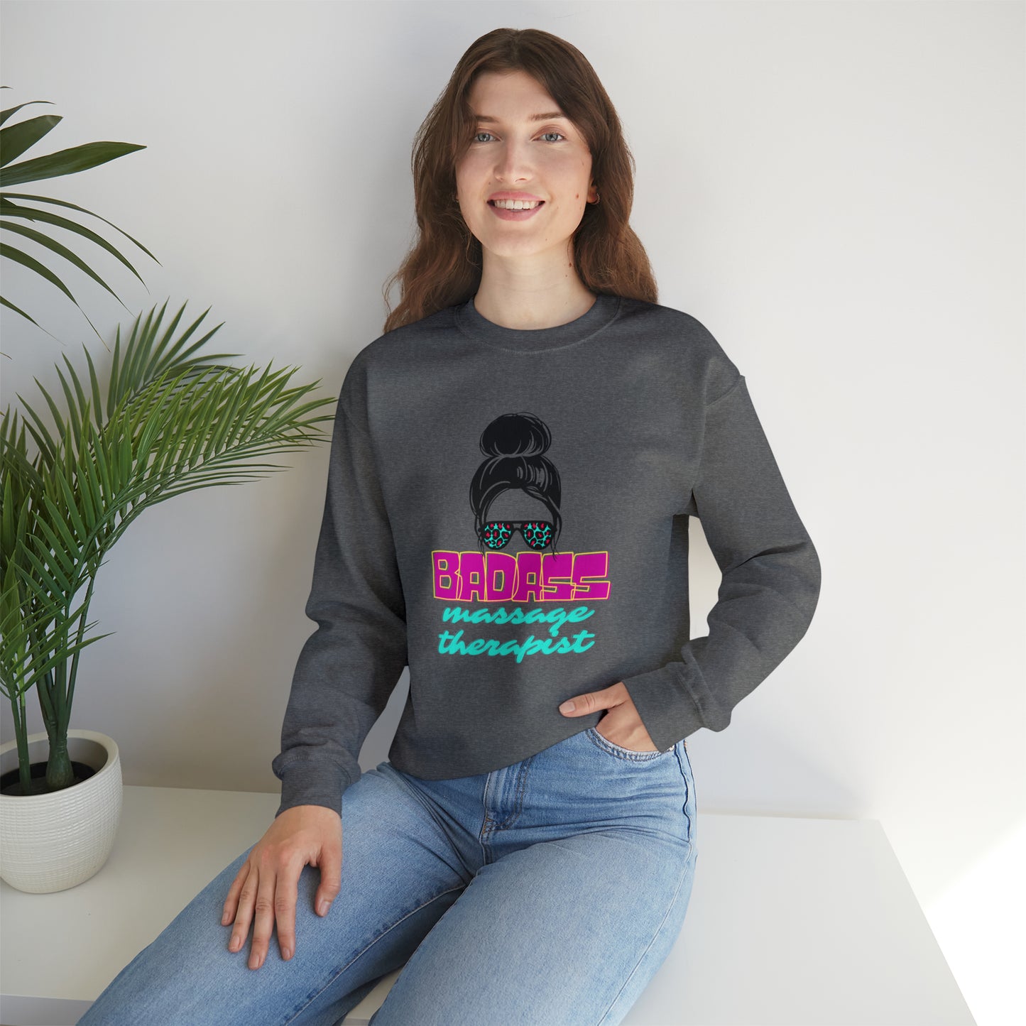 
                  
                    Unisex Heavy Blend™ Badass Massage Therapist Crewneck Sweatshirt
                  
                