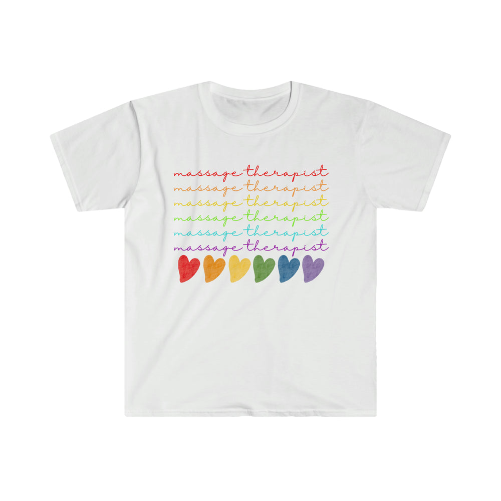 
                  
                    Unisex Rainbow Massage Therapist Softstyle T-Shirt
                  
                