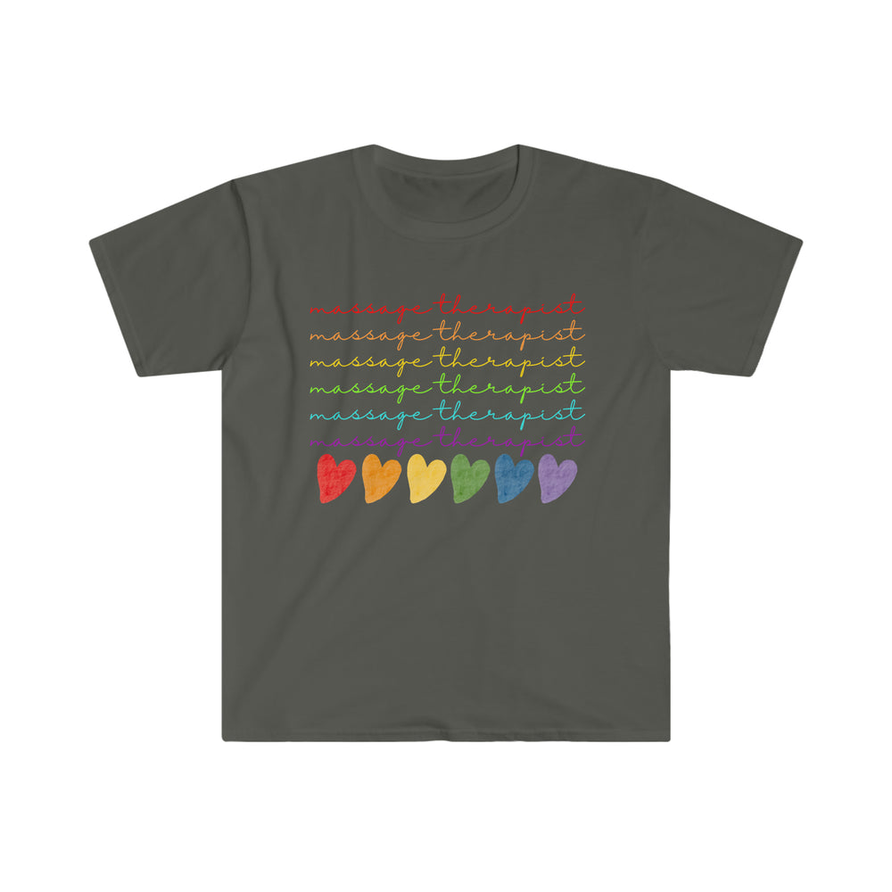 
                  
                    Unisex Rainbow Massage Therapist Softstyle T-Shirt
                  
                