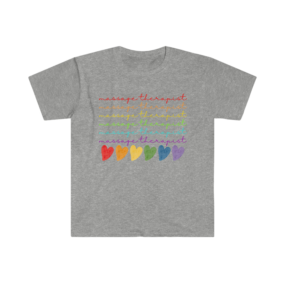 
                  
                    Unisex Rainbow Massage Therapist Softstyle T-Shirt
                  
                